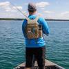 Piscifun Fishing Tackle Backpack with Rod & Gear Holder, Lightweight Outdoor Water-Resistant Fishing Shoulder Storage Bag with Protective Rain Cover, Khaki Camouflage view 2