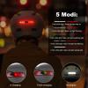 Bike Helmet, Shinmax Adult Cycling Helmet with USB Rechargeable LED Front and Back Light Bicycle Helmets for Men Women (Green, Medium) view 2