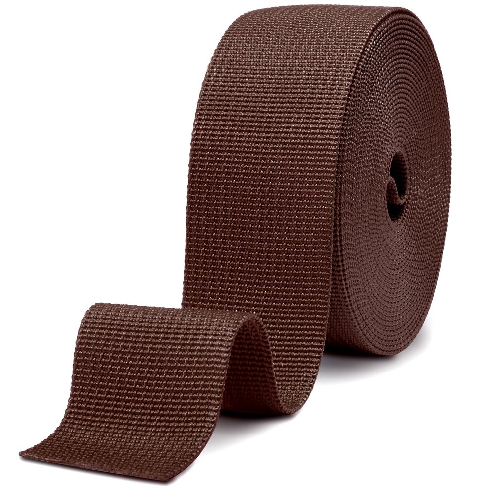 CooBigo 12 Yards Webbing 2 Inch Wide Polypropylene Webbing Strap 2" Webbing Strapping for Bags/Lawn Chair/Pool Solar Cover DIY Crafting