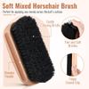 Dunkive Football Prep Kit, Leather Football Conditioning Brush and Wax Set Mudding Grip Enhancement Kit for Youth Adult Training and Game Day (Black Bristles) view 2