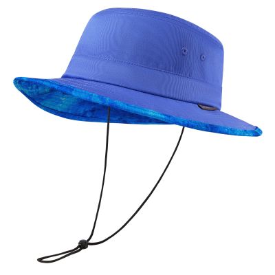 UVSAI UPF 50+ Foldable Sun Hat Patterned Under Brim Bucket Hats for Summer Hiking Fishing Beach Safari Men Women Dazzling Blue