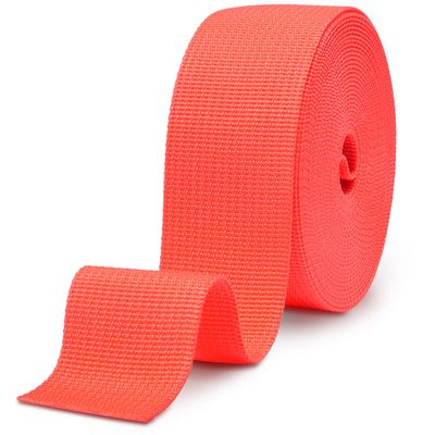 CooBigo 12 Yards Webbing 2 Inch Wide Polypropylene Webbing Strap 2" Webbing Strapping for Bags/Lawn Chair/Pool Solar Cover DIY Crafting