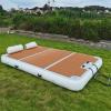 YJFEDCC Inflatable Floating Board for Swimming Pool, Inflatable Bed for Yacht, Floating Island at Sea, Floating Bed, Non-Slip Floating Platform for Rest,1.5 * 2.5m/4.9 * 8.2ft view 1