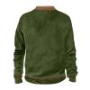 1/4 Zip Pullover Mens Mens Zip Up Fleece Golf Windbreaker Pullover Orange Crewneck Mens Lightweight Sweater Designer Sweaters Big And Tall Quarter Zip Oversized Sweatshirts For Men Army Green 5Xl view 2