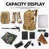 LYCZMY Tactical Backpack for Men Hiking Day Pack Molle Military Rucksack Waterproof 35L EDC Bag (Military Green) view 3