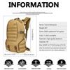 LYCZMY Tactical Backpack for Men Hiking Day Pack Molle Military Rucksack Waterproof 35L EDC Bag (Military Green) view 4