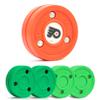 Green Biscuit 4-Pack Off Ice Hockey Pucks - 2 Original Passer and 2 Snipe New 2.0 Puck, Street Hockey Puck for Passing, Stickhandling and Shooting, Plus 1 NHL Puck-Official (Philadelphia Flyers) view 1