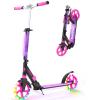 BELEEV A2 Scooters for Kids 3 Wheel Kick Scooter and BELEEV V8 Scooters for Kids Ages 6+ with Light-Up Wheel & Stem & Deck, 2 Wheel Folding Scooter for Adults Teens view 2