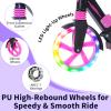 BELEEV A2 Scooters for Kids 3 Wheel Kick Scooter and BELEEV V8 Scooters for Kids Ages 6+ with Light-Up Wheel & Stem & Deck, 2 Wheel Folding Scooter for Adults Teens view 4