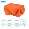 PATIKIL 100L Bicycle Rear Rack Rain Cover, Bike Trunk Rain Cover Waterproof Cycling Rain Cover for Mountain Cycling Hybrid Bike, L, Orange view 2