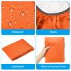 PATIKIL 100L Bicycle Rear Rack Rain Cover, Bike Trunk Rain Cover Waterproof Cycling Rain Cover for Mountain Cycling Hybrid Bike, L, Orange view 3