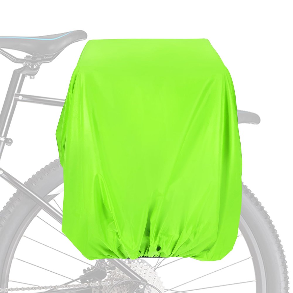 PATIKIL 80L Bicycle Rear Rack Rain Cover, Bike Trunk Rain Cover Waterproof Cycling Rain Cover for Mountain Cycling Hybrid Bike, M, Grass Green