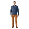 Mens L/S Thermal Henley, Oatmeal, 2X RG view 1
