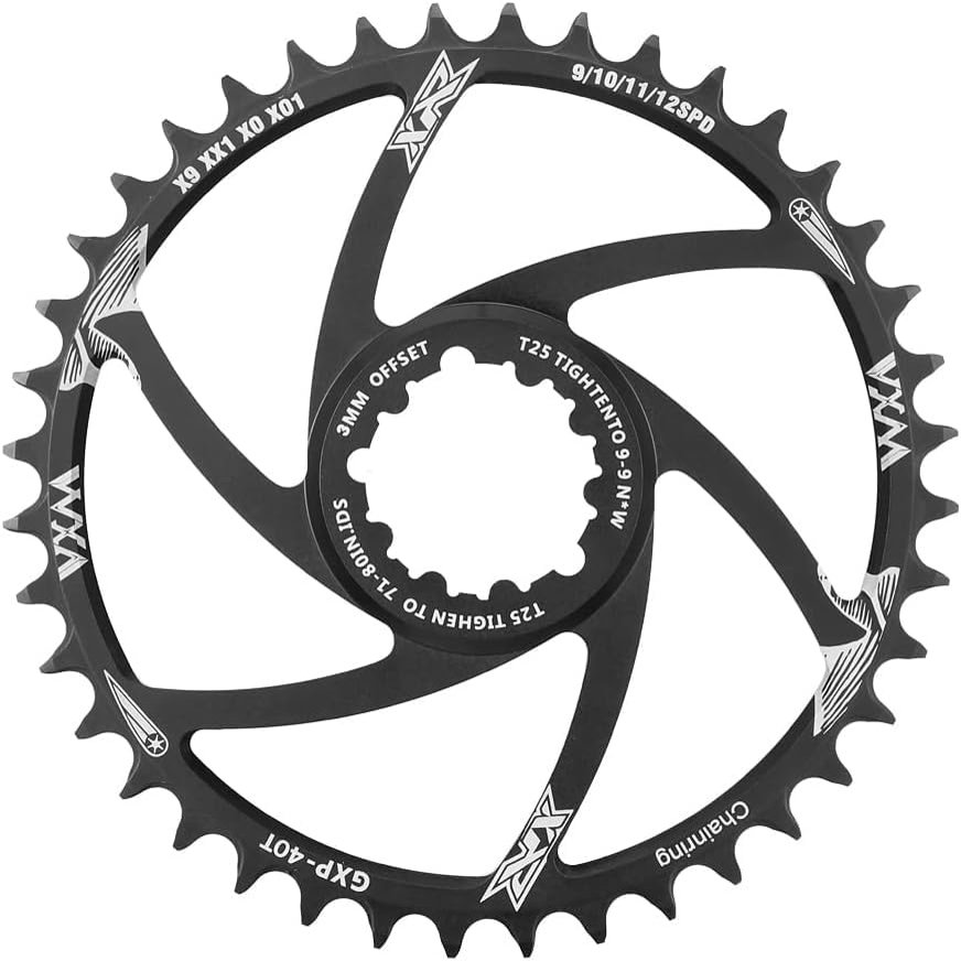 COASEBIXX Chainring, Round Bike Chainring, Chainring MTB Bike Bicycle Crankset Fixed Gear Crank 34T 36T 38T 40T Chainring Chainwhee Chainrings for Bikes