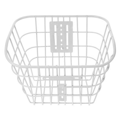 Outanaya Iron Bike Basket for Electric Multi-Function Front Basket for Easy Installation and Secure Storage of Vegetables No Lid