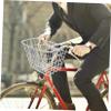 Outanaya Iron Bike Basket for Electric Multi-Function Front Basket for Easy Installation and Secure Storage of Vegetables No Lid view 2
