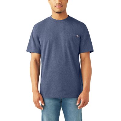 Dickies Mens S/S Heavyweight Heathered Pocket TEE, Sphagnum Heather, M