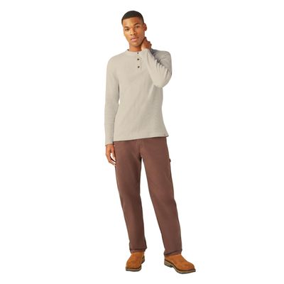 Dickies Mens L/S Thermal Henley, Dark Denim, S RG