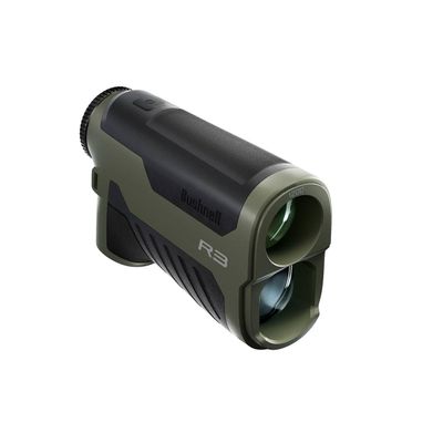 Bushnell R3 1200 Laser Rangefinder for Hunting and Shooting, 6x25mm, HD Optical System, EXO Barrier Lens Coating, IPX4 Waterproof, Simple One-Button Operation, Includes Vault Lite Rangefinder Pouch