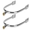 EnglishStyle Zinc Alloy Horse Spurs, Rotatable Copper Rowel, and Multifunctional Riding Accessory view 4