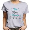 DNM19STORE PTW6312 Personalized Mom Heart T Shirts, This Mom Belongs to Shirt Flower, Funny Grandma Shirt with Grandkids Name Christmas Mothers Day, Small, Ptw6312_mom view 1