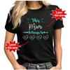 DNM19STORE PTW6312 Personalized Mom Heart T Shirts, This Mom Belongs to Shirt Flower, Funny Grandma Shirt with Grandkids Name Christmas Mothers Day, Small, Ptw6312_mom view 2