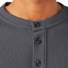 Dickies Mens L/S Thermal Henley, Charcoal, 2X RG view 4