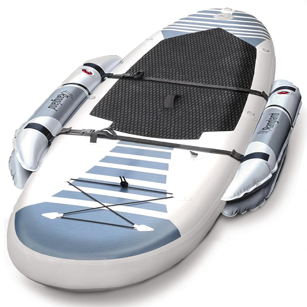 Rangland Stabilizers for Stand-Up Paddle Boards (Universal Fit) Inflatable SUP Balance Training Floats for Beginners, Kids, Fishing, Dogs, Yoga and More (Heavy Duty PVC)