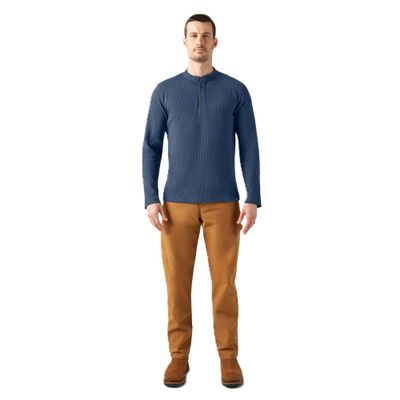 Dickies Mens L/S Thermal Henley, Oatmeal, L RG