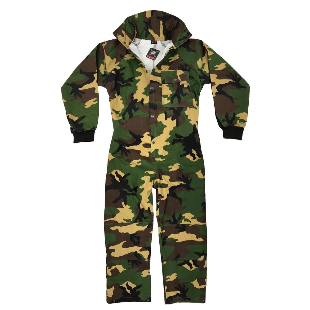 Maddog Durable Ripstop Step-In Coveralls | Full Body Paintball, Airsoft, Mechanic, Outdoor Work Protective Wear Jumpsuit - Camoflauge - 2X-Large
