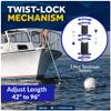 Five Oceans Boat Hook - Boat Hooks for Docking, Boat Hook Pole - Telescoping Boat Hook with Screw On Boat Hook Top - Extends from 3.5 ft. (42-Inch) to 8 ft. (96-Inch) - FO4726 view 4