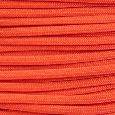 Mil Spec Type III 550 Paracord  7 Strand Core  Nylon Commercial Grade, Parachute Cord, Survival Cord (250 Feet, Neon Orange)