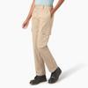 Dickies Womens Super Flex Twill Cargo Pant, Desert Sand, 24 view 2