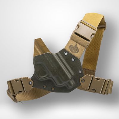 Kenai Chest Holster for a Smith & Wesson - MAS Grey/Coyote (Model - Shield 9/40, Fits 2.0, Right)