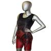 Matman USA The Kracken Women's Wrestling Singlet (Black/Red, 4X-Small) view 2