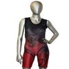 Matman USA The Kracken Women's Wrestling Singlet (Black/Red, 4X-Small) view 3