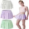 3 Pack Girls Flowy Shorts with Spandex Liner 2-in-1 Youth Butterfly Skirts for Fitness, Running, Sports (Set 15, Youth Large) view 1