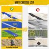 DDVLG Beach Volleyball Lines for Sand or Grass, 2inch Sand Volleyball Boundary Lines for Official Volley Ball Court 30'x60', Highly Visible, All-Weather, with Metal Anchors & Sand Bags - Blue view 2