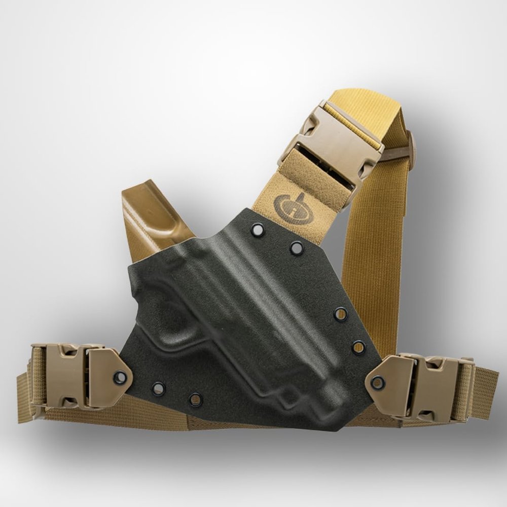 Kenai Chest Holster for a Smith & Wesson - MAS Grey/Coyote (Model - M&P 5.7, Left)