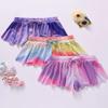 3 Pack Girls Flowy Shorts with Spandex Liner 2-in-1 Youth Butterfly Skirts for Fitness, Running, Sports (Set 14, Large) view 4