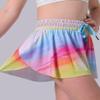 3 Pack Girls Flowy Shorts with Spandex Liner 2-in-1 Youth Butterfly Skirts for Fitness, Running, Sports (Set 14, Small) view 2