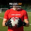 ONEKEEPER Viper Black Professional-Level Goalkeeper Glove for Kids & Youth & Adults | GK Soccer Goalie Gloves | 3.5 mm Contact Latex | Negative Cut | Removable Strap (Black, 10) view 2