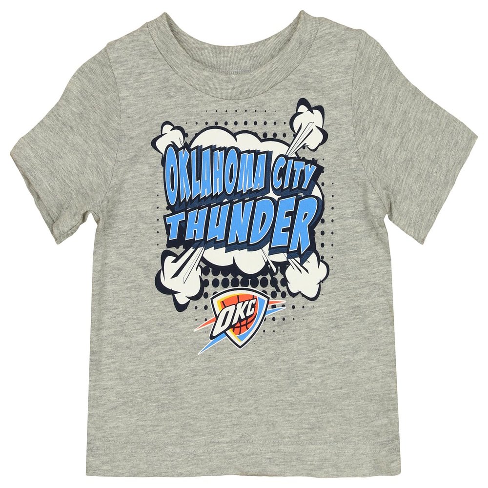 Outerstuff Oklahoma City Thunder NBA Infant Toddler Short Sleeve Tee, Heather Grey 12 Months