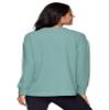 RBX Lightweight V-Neck Sweatshirt for Women Soft Ribbed Long Sleeve Top V-Neck Sweater Pullover for Casual Wear, Yoga Arctic XS view 2