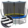 SkyBound 10 FT Springfree Trampoline for Kids and Adults - Springless Trampoline with Enclosure - Recreational Trampolines Bungee Cords - Outdoor Trampoline for Kids - No-Gap Zipper System - Blue view 1