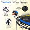 SkyBound 10 FT Springfree Trampoline for Kids and Adults - Springless Trampoline with Enclosure - Recreational Trampolines Bungee Cords - Outdoor Trampoline for Kids - No-Gap Zipper System - Blue view 2