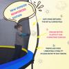 SkyBound 10 FT Springfree Trampoline for Kids and Adults - Springless Trampoline with Enclosure - Recreational Trampolines Bungee Cords - Outdoor Trampoline for Kids - No-Gap Zipper System - Blue view 3