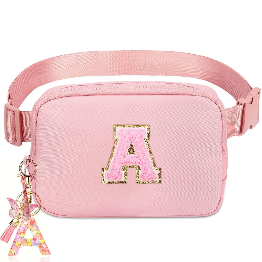Birthday Gifts for 3 4 5 6 7 8 9 10 11 12 13 Year Old Girls - Initial Fanny Pack Crossbody Bag Belt Bag Purse for Girls Teens Personalized Trendy Stuff for Kids Christmas Gifts A