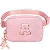 Birthday Gifts for 3 4 5 6 7 8 9 10 11 12 13 Year Old Girls - Initial Fanny Pack Crossbody Bag Belt Bag Purse for Girls Teens Personalized Trendy Stuff for Kids Christmas Gifts A view 1
