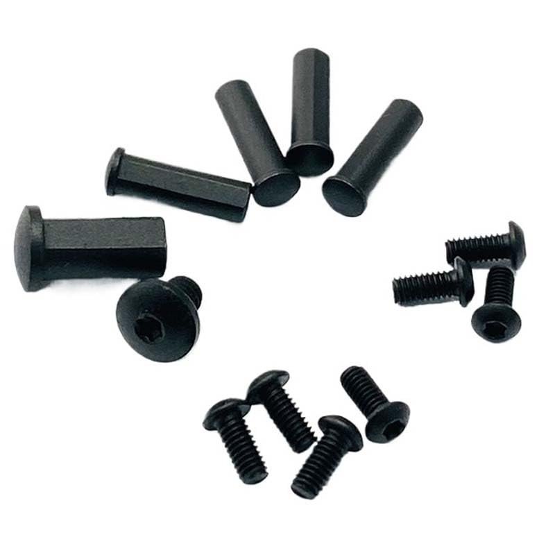 Ayull 13-Pieces Set Custom Stainless Screws Fits for Cold Steel 4"" Ti-Lite 26SP, Scales Handle Patch Screw Set DIY Replacement(Black)
